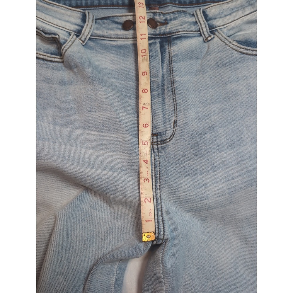 2x Judy Blue Shorts Womens 3XL Mom Denim Elastic Waist Distressed Denim - Picture 8 of 15